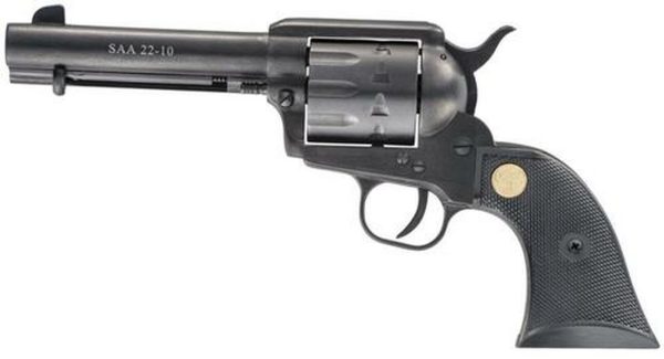 Chiappa Firearms 1873 SA Army 22 22LR/22Mag Combo 4.8" 10rd Wood Grip Black