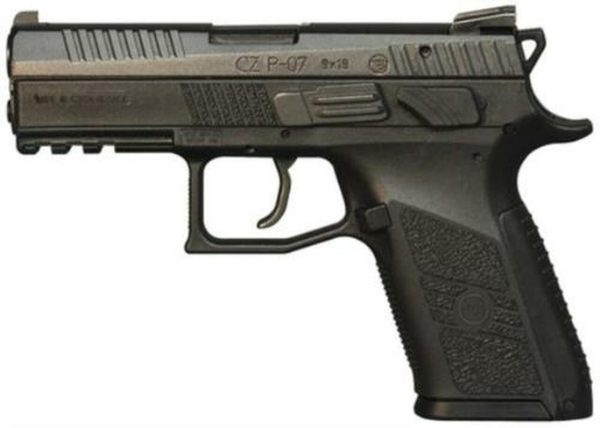 CZ P-07 9mm black polymer - interchangeable back straps - 10rd mags