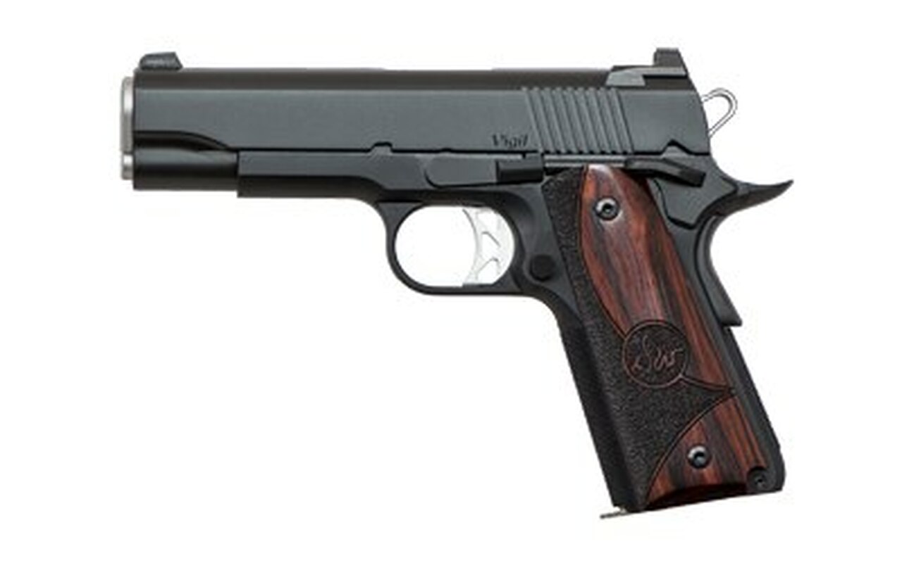 Dan Wesson 1911 Vigil Commander Single 9mm 4.25" Barrel Wood Grips 9rd Mag