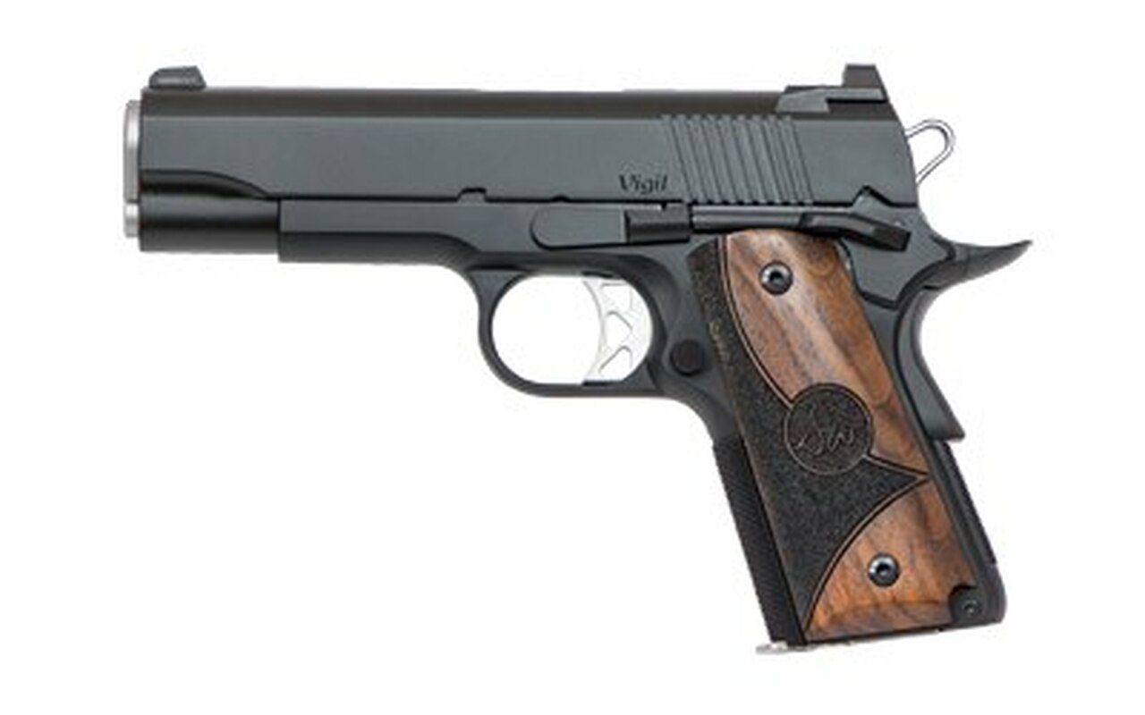 Dan Wesson Vigil CCO 1911, 9mm, 4.25", 8rd, Cocobolo Shadow Grips, Black SS