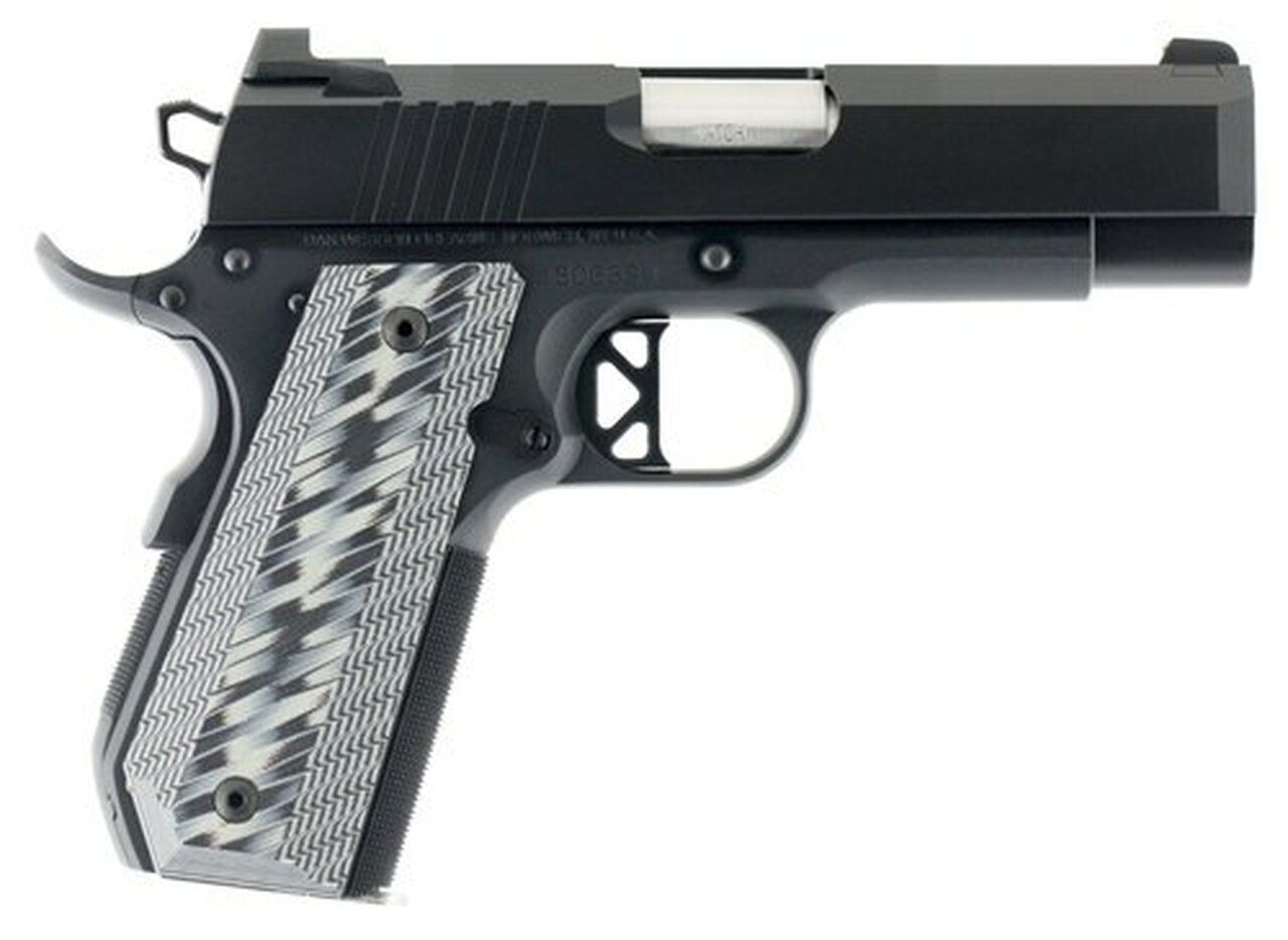 Dan Wesson Enhanced Commander ECP 45 ACP 4" Barrel Bobtail G10 Grip Duty Finish 8rd Mag