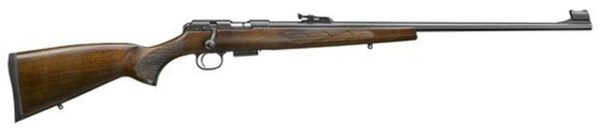 CZ, 457 Lux, Bolt Action, 17HMR, 20.5" Cold Hammer Forged Barrel, Black, Walnut Stock, 5 Rounds, Adjustable Sights