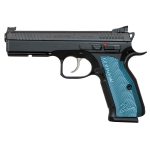 CZ SP-01 Shadow 2 9mm, 4.9", Adj. Target Sights, Steel Frame, Blue Grips, 17rd
