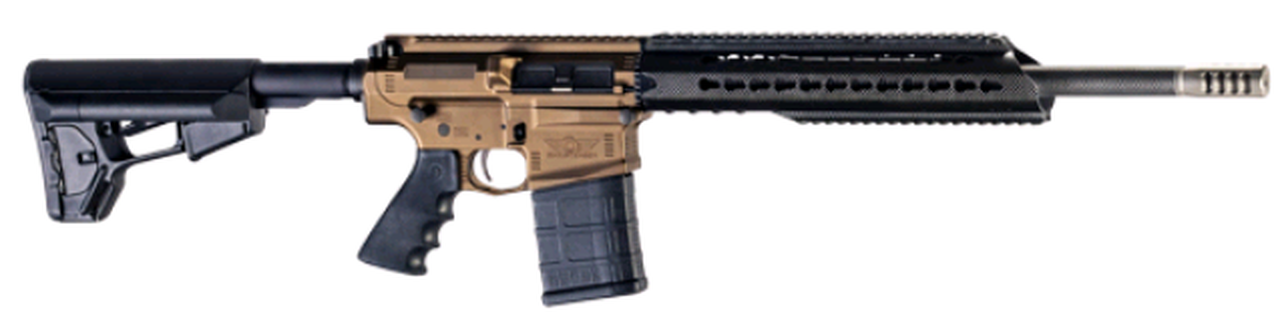 Christensen CA-10 DMR 6.5 Creedmoor, 22 1/8" Rifle Gas Keymod Handguard, Burnt Bronze, Magpul ACS Stock, Ti Side Baffle Brake, 20rd