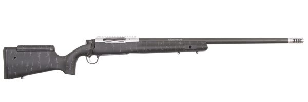 Christensen E.L.R. 6.5-284 26" Carbon Fiber LR Hunter Black, Gray Webbing Stock 6.5-284