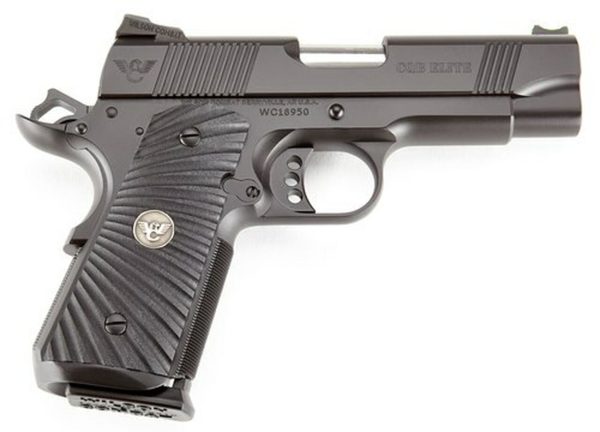 Wilson Combat 1911 CQB Elite Compact 9mm, 5" Barrel, G10 Starburst Grip, Black, 8rd
