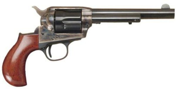 Cimarron Lightning Single Action .38 Special 4.75 Inch Barrel Standard Blue Finish Walnut Grips
