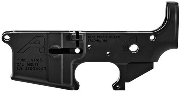 Aero Precision STS AR-15 Stripped Lower Receiver, Black