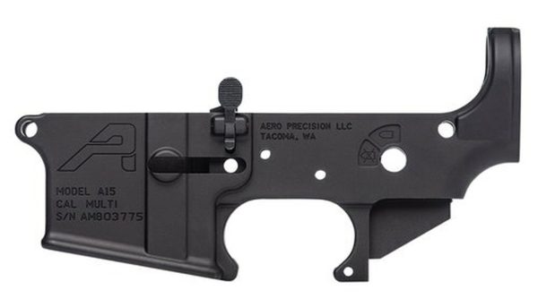 Aero Precision AR-15 Ambidextrous Stripped Lower Receiver, Black