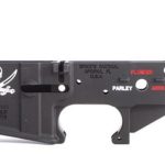 Spike's AR-15 Stripped Lower, Calico Jack Flag, Color Filled, 223/556