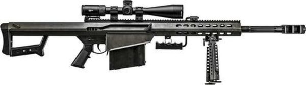 Barrett 82A1 50BMG, 20" Barrel, Black, Synthetic Stock, 10Rd, 1 Magazine, Bi-pod, Vortex Viper PST 5-25x50 FFP With EBR-7C Reticle, Barrett Zero Gap Rings