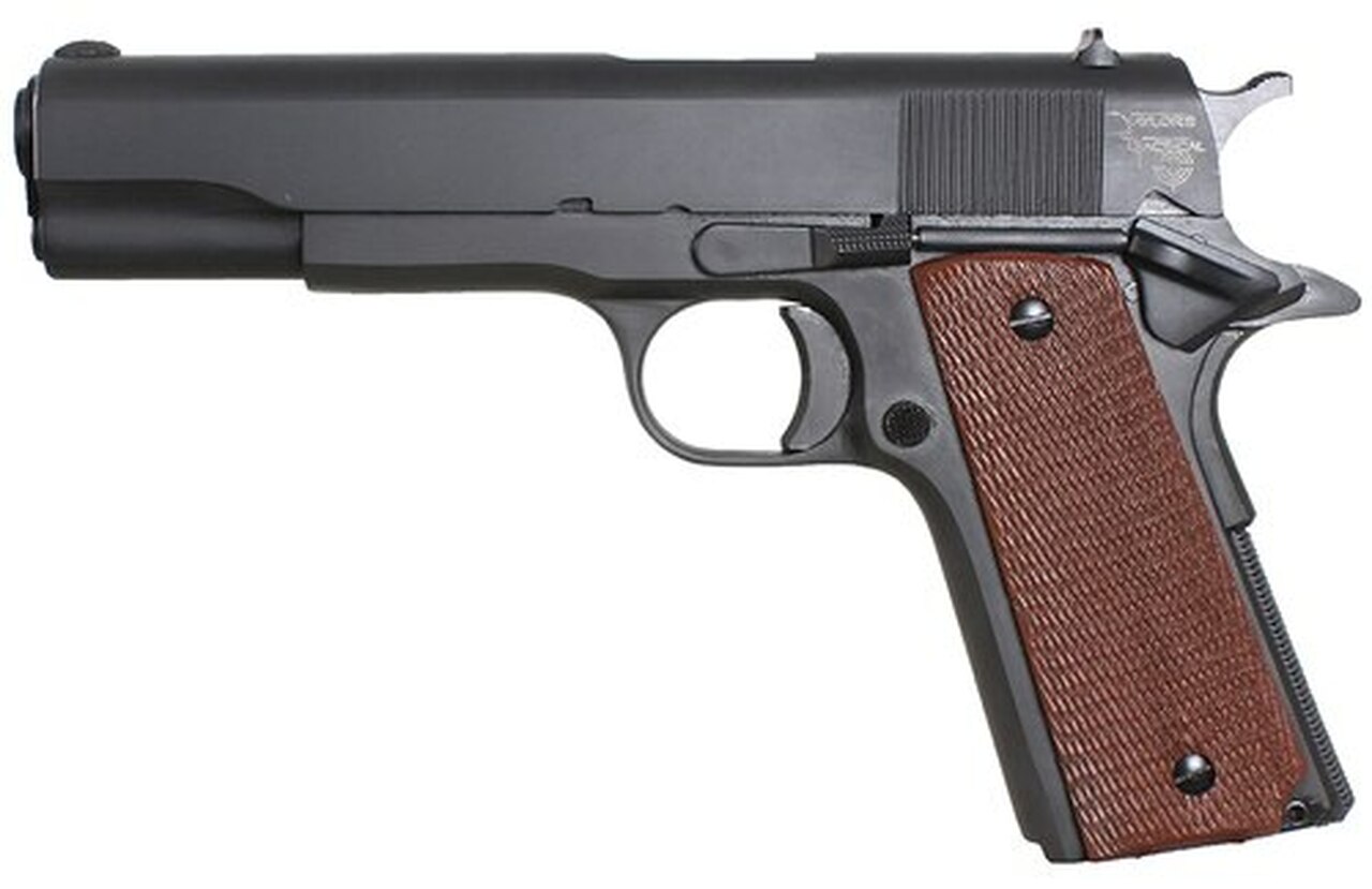 Taylor's 1911 Standard, 45 ACP, 5", 7rd, Walnut Grips, Blued