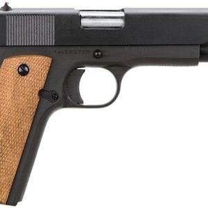 Taylor's 1911 Standard 45 ACP 5" Barrel, Walnut Grip Arched Housing Blued, 7rd