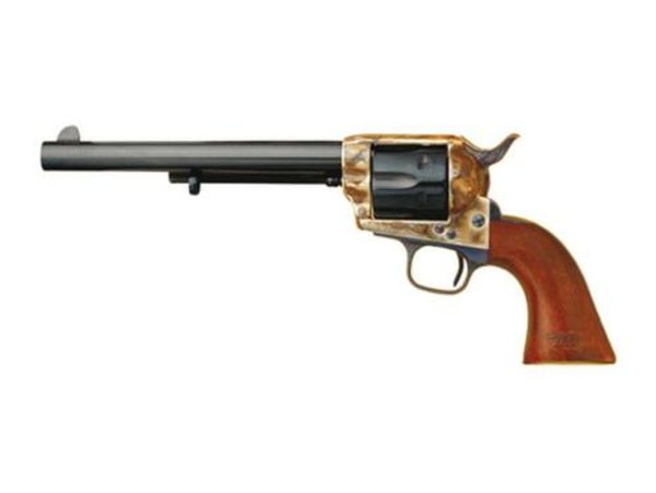 Cimarron General Custer 7th Cavalry .45 Colt 5.5" Barrel Old Model Case Hardened Frame, 7th Cavalry Markings Blue