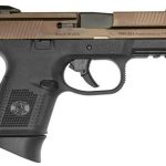 FN FNS 9 Compact, 9mm, 3.6", 12/17rd Mags, Black Frame, Bronze Slide