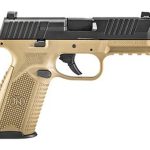 FN 509 NMS Full Size 9mm, 4" Barrel, Flat Dark Earth/Black, No-Manual Safety, 3 Dot, 2x17rd Mags