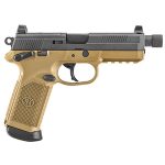 FN FNX 45 Tactical, 45 ACP, 5.3" TB, 15rd, NS, Flat Dark Earth Frame