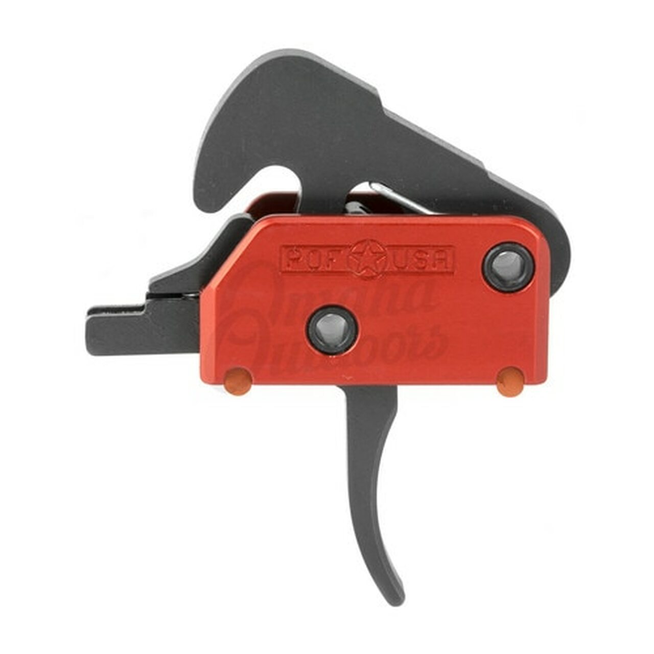 POF Drop-In Two Stage Standard Trigger, KNS Pins, Black/Red