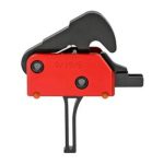 POF Drop-In Two Stage Straight Trigger, KNS Pins, Black/Red