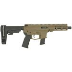 Angstadt Arms, UDP-9 AR-15 Pistol, 9MM, 6" Barrel Flat Dark Earth, SBA3 Brace, M-LOK Handguard 15rd Glock Mag