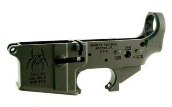 Spikes Lower Receiver Stripped ST-15 Spider, Bullet Marking