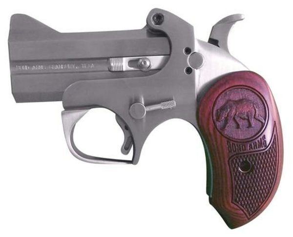 Bond Arms Brown Bear CA Comp Derringer Break Open 45LC 3" Rosewd SS