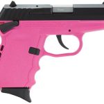 SCCY CPX-1 Gen 2 DAO 9mm 3.1" Barrel, Pink Poly Grip/Frame Black Slide, 10rd
