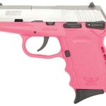 SCCY CPX-1 Two Tone 9mm Natural SS Slide, Pink Frame, 10 Round Manual Safety