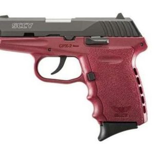 SCCY CPX-2 Double Action Only 9mm 3" Barrel Crimson Red Polymer Frame No Manual Safety 10rd Mag