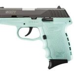 SCCY CPX-2 Double 9mm 3.1" Barrel, Robin Egg Blue Polymer Grip, 10rd