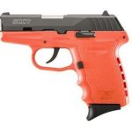 SCCY CPX-2 No Manual Safety 9mm 3" Barrel Carbon Black Slide Orange Frame 10rd Mag
