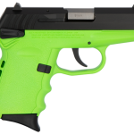 SCCY CPX-1 Carbon 9mm, 3.1" Barrel, Lime Grip, Black Stainless Steel Slide, 10rd