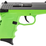 SCCY CPX-1 Carbon 9mm, 3.1" Barrel, Lime Grip, Stainless Steel Slide, 10rd