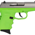 SCCY CPX-2 Carbon 9mm, 3.1" Barrel, Lime Grip, Stainless Steel Slide, 10rd