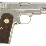 Colt 1903 Hammerless 32 Automatic Colt Pistol (ACP) 3.75" Barrel Walnut Grips, Nickel, 8rd Mag