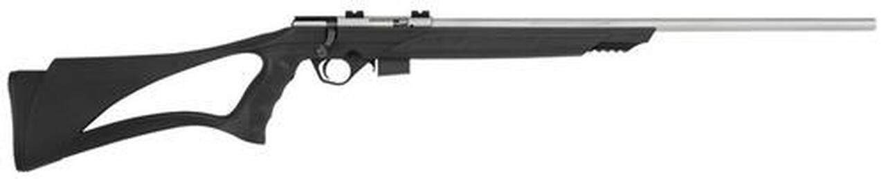 Mossberg 817 Bolt Action 17HMR SS Black Sport Grip 21" Barrel, Blued, 6rd
