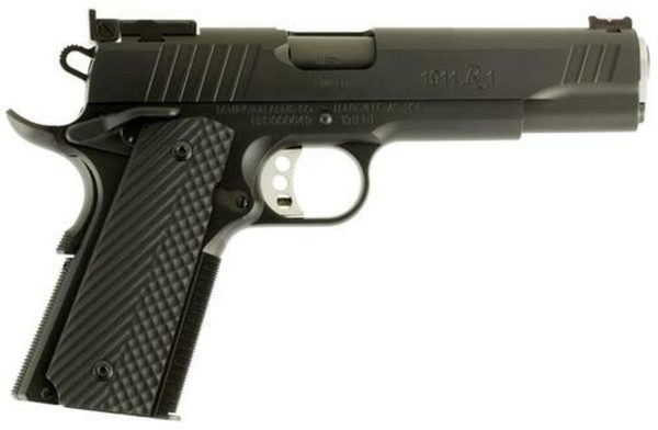 Remington 1911 R1 40 S&W, 5", Black G10 Grips, Black Stainless Steel, 9rd