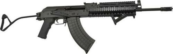 I.O. M214 7.62x39 SA 7.62X39, Quad Rail Black Steel Folding Stock, 30 rd
