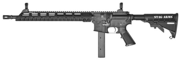 Stag Arms Model 9TL SA 9mm 16" 32+1 Prem Sts 6-Pos Stk Blk