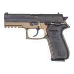 FIME Rex Zero 1S 9mm, 4.3" Barrel, Flat Dark Earth, Rail, Fixed Sights, 2x10rd Mags