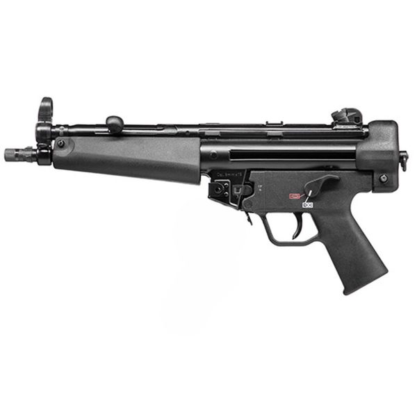 HK SP5 9mm, 8.9" Barrel, Aluminum Frame, Black, 10 Round, 2 Mags, Threaded, Ambidextrous Safety