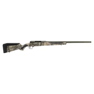 Savage, 110 Timberline, Bolt, Rifle, 6.5 PRC, 24" Threaded Barrel, Omni-Port Muzzle Brake, Olive Drab Green Cerakote Finish, Realtree Excape AccuFit Polymer Stock, AccuTrigger, Right Hand, 3Rd