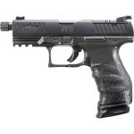 Walther PPQ Classic Q4 TAC Striker Fired, Full Size 9mm, 4.6" Threaded Barrel, Polymer Frame, Black Tenifer Finish, 3 15Rd