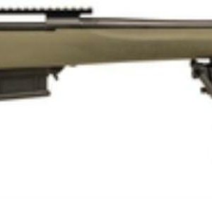 Howa Hogue Rifle Package 6.5 Creedmoor 24" Heavy Barrel Blue Finish Hogue Overmold Stock Green Finish With Mag Kit Base Bipod 5rd