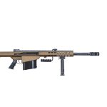 Barrett 82A1 50BMG, 20" Fluted Barrel, Coyote Finish, Carry Case, Monopod, 10rd