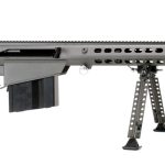 Barrett M107A1 50 BMG, 20" Barrel, Gray Cerakote Finish, Synthetic Stock, Front/Rear Flip Sights, 10Rd, 1 Magazine, Bipod, Pelican Hard Case