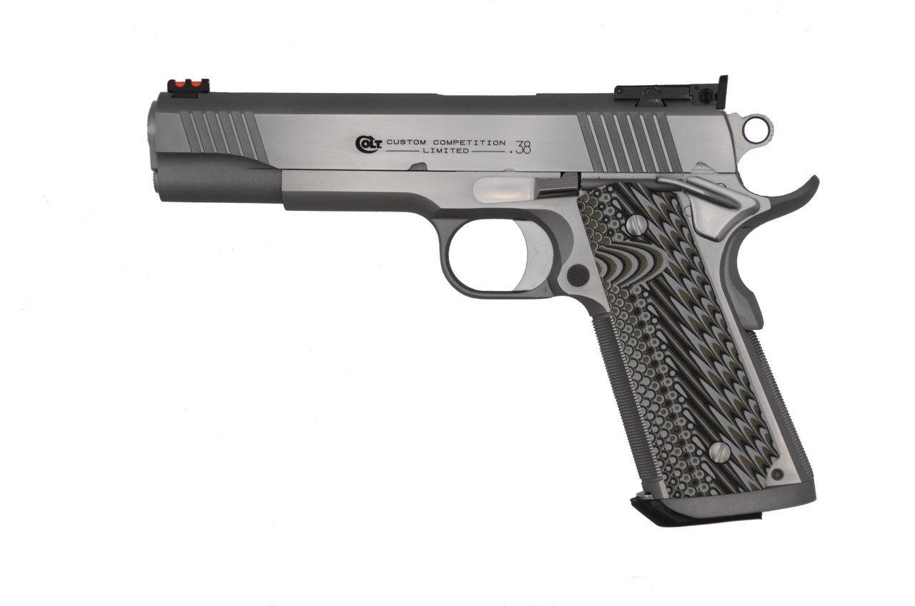 Colt 1911 Series 70 Custom Competition .38 Super, 5" Barrel, Stainless, 9rd