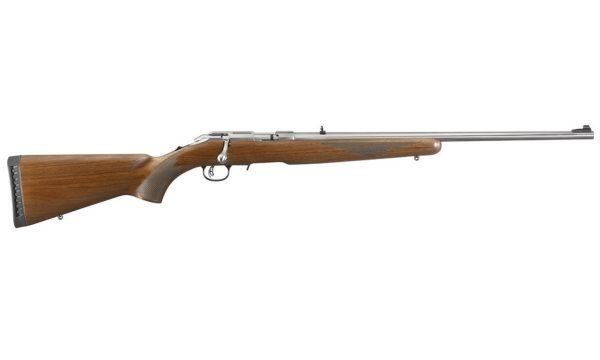 Ruger American TB Mini Slide Bolt Rifle 22 LR 22" Silver 10Rd 08360 Satin Walnut