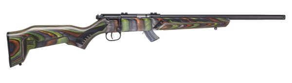 Savage Mark II 22LR, 18" Barrel, Green Finish, Laminate, 2-piece Weaver Base, 10rd