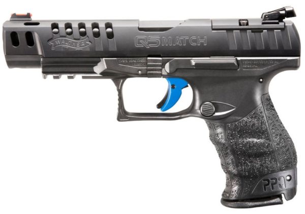 Walther PPQ M2 Q5 Match, 9mm, 5" Barrel, Black Tenifer Finish, 15Rd, 3 Mags, Optics Ready